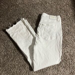 Women’s PAIGE White Frayed Hem Jeans Size 29